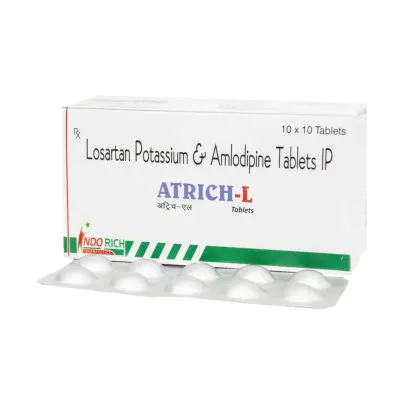 AMLODIPINE 5 MG & LOSARTAN POTASSIUM50 MG (ALU ALU) (ATRICH-L)